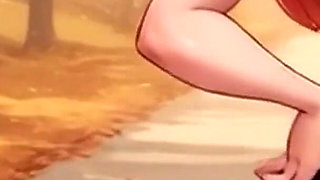 Sexy Outfits Try on and Dancing! Teasing Big Boobs and Perfect Body! Cartoon