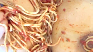 HOT PASTA SPAGETTI BOLOGNESE IN MY VIRGIN TEEN 18-YEARS-OLD PINK PUSSY-STEPSISTER'S VIBE-BEST SAUDI AMATEUR-ARABIAN SNOWWHITE-LOS ANGELES-WA