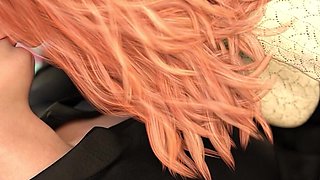 Redhead Girlfriend Teen Hot Romantic Kissing Sex with Boyfriend. He Creampies Her Pussy - Taboo University(steam Game) - Part 11
