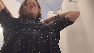 Getting Stark Bollock Naked in a Public Place to Try on New Clothes. Part 1 of 2.