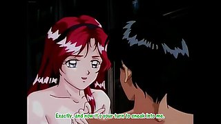 Anime hentai schoolgirl with big boobs having loud sex