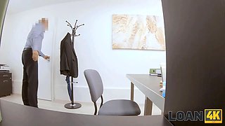 Loan4k. buxom female decides to use her saucy figure to her advantage today