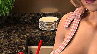 Nursing back to pleasure: hot blonde girl makes milkshake ep 45
