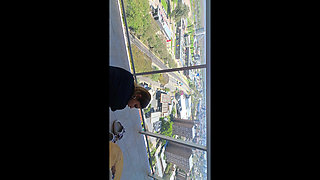 My Husband and I Had Fun in a Rented Apartment, Oral Sex on the Balcony Overlooking the Street, and Sex in the Bedroom.