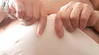 stepmother flirting, with hot movements in panties little lover gets excited and masturbates