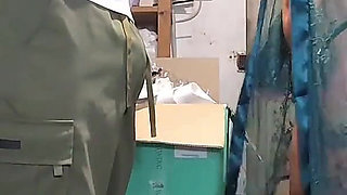 My Husband Is Not at Home! Blowjob to the Counter Technician