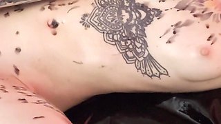 Submissive Kitty Takes Dildo in Her Mouth & Pussy