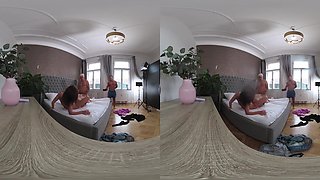 Cheating Housewives Experiment W Double Pussy Penetration (Dpp) - Kaira Love & Tiffany Blue Behind The Scenes Vr Video Part One