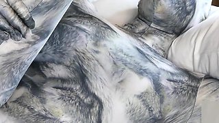 Nora Fox Wolf Zentai Encasement Machine