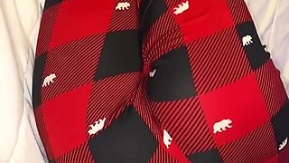 Melove Sexy Butt in Tight Red & Black Pants
