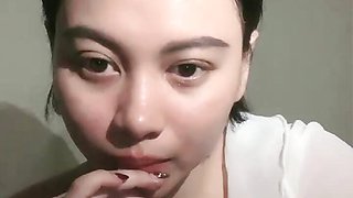 Female college student in action seducing the bra squad