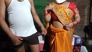 Brother-in-law Raised Sister-in-law in Saree.