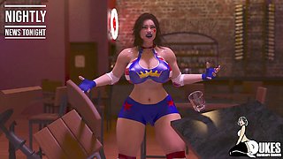 Thick-ass pro wrestler learns her lesson as her new trainer pounds her into submission