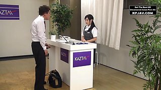Hot Babe At A New Job: Blowjob, Japanese  Public Porn