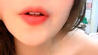 POV close up asian gf blowjob