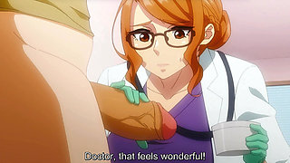Surprised of My Huge Cock the Doctor Starts to Jerk it Off To Collect My Sperm