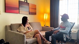 Mexicana blowjob with her big boobs