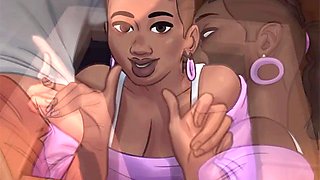 Wacky music professor gives her schoolgirl a public blowjob