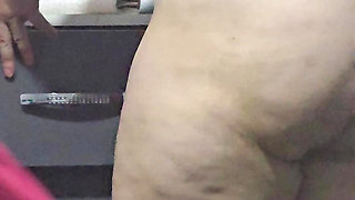 Step mom in kinky bodysuit in front of Indian step son big dick