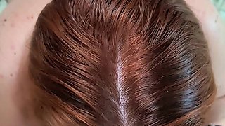 Redhead MILF POV Doggystyle Fuck with Panties Pulled Aside