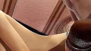 Tifa Lockhart Doggystyle Anal Penetration on a Table 3D Animation