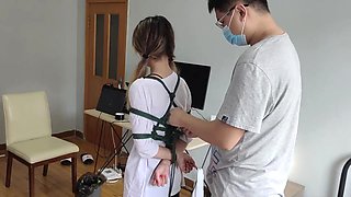 Newcomer Xiao Yi sister white cotton socks snake bound