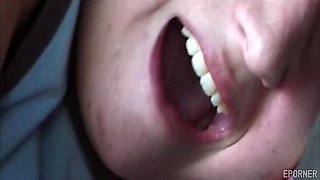 Hot retro beauty sucks stranger's cock