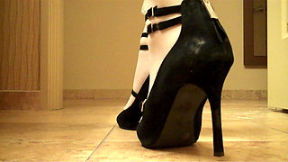 crossdresser frill socks high heels and stockingspart 3