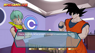 Dragon BallZ Fuck Fusion - Goku and Vegeta Competing to See Who Fucks Bulma Better