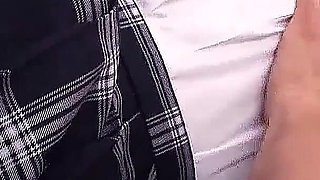Skinny Japan college teen fucked by step dad with big cock