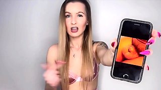 SPH long nails femdom laught off