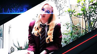 Female orgasm xxx with harmonious Jasmine Brooks from British Teens
