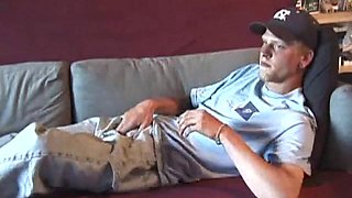 Amateur Brandon Stroking Cock