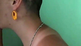 Cock sucking through gloryhole and swallow