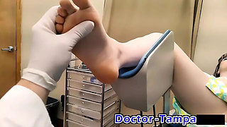 Petite Teen Ditria Rose Gets First Gyno Exam From Neighbor Doctor - All Natural Tits & Shaven Pussy