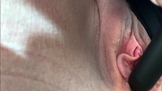 MILF blonde live toys webcam show in shower