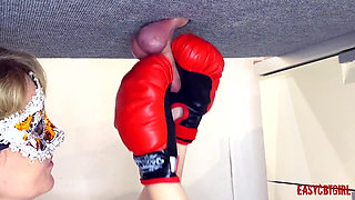 Mistress Boxing in Her Slave Balls Easycbtgirl