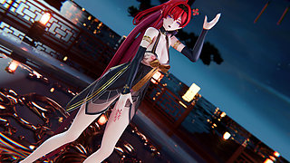 [mmd] 4K Yinyin-bingbing Korean Dance, Lingerie, Erotic Tattoo, Striptease