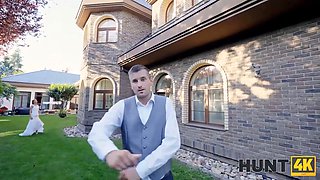 Watch Steve Q & Sarah Kay get down and dirty in wedding dress & pussy action