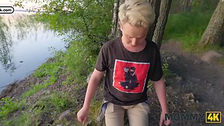 Mommy4k. russian cougar malusha found a man with gigantic dong in the park and fucked him in