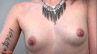 Sugar Daddy Takes a Skinny Hitcher Girl with Very Flat Tits Home to Have Some Fun