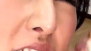 Japan skinny college teen fucked in tight pussy by teacher in threesome