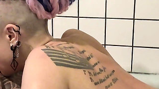 Horny Mommy Girlfriend Sex in the Shower
