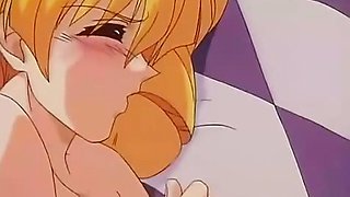 Blonde hentai anime girl masturbating