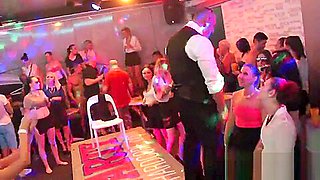 Horny chicks get absolutely insane and nude at hardcore party