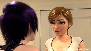 Buck Love - a Futanari Dasher Hooks up with One of Her Delivers