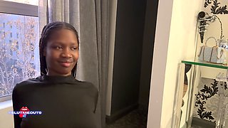 Ebony Teen Loses a Bet with Her Step Father