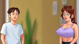 MissKitty2K's summertime saga reimagined with a wild scene in the lab