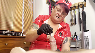 Urethral Sounding of Sex Slaves Cock Final Part