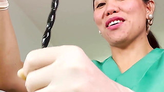 Nurse Dominafire Sounding Chastity Slave